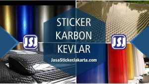 Sticker Karbon Kevlar - Sticker Jakarta